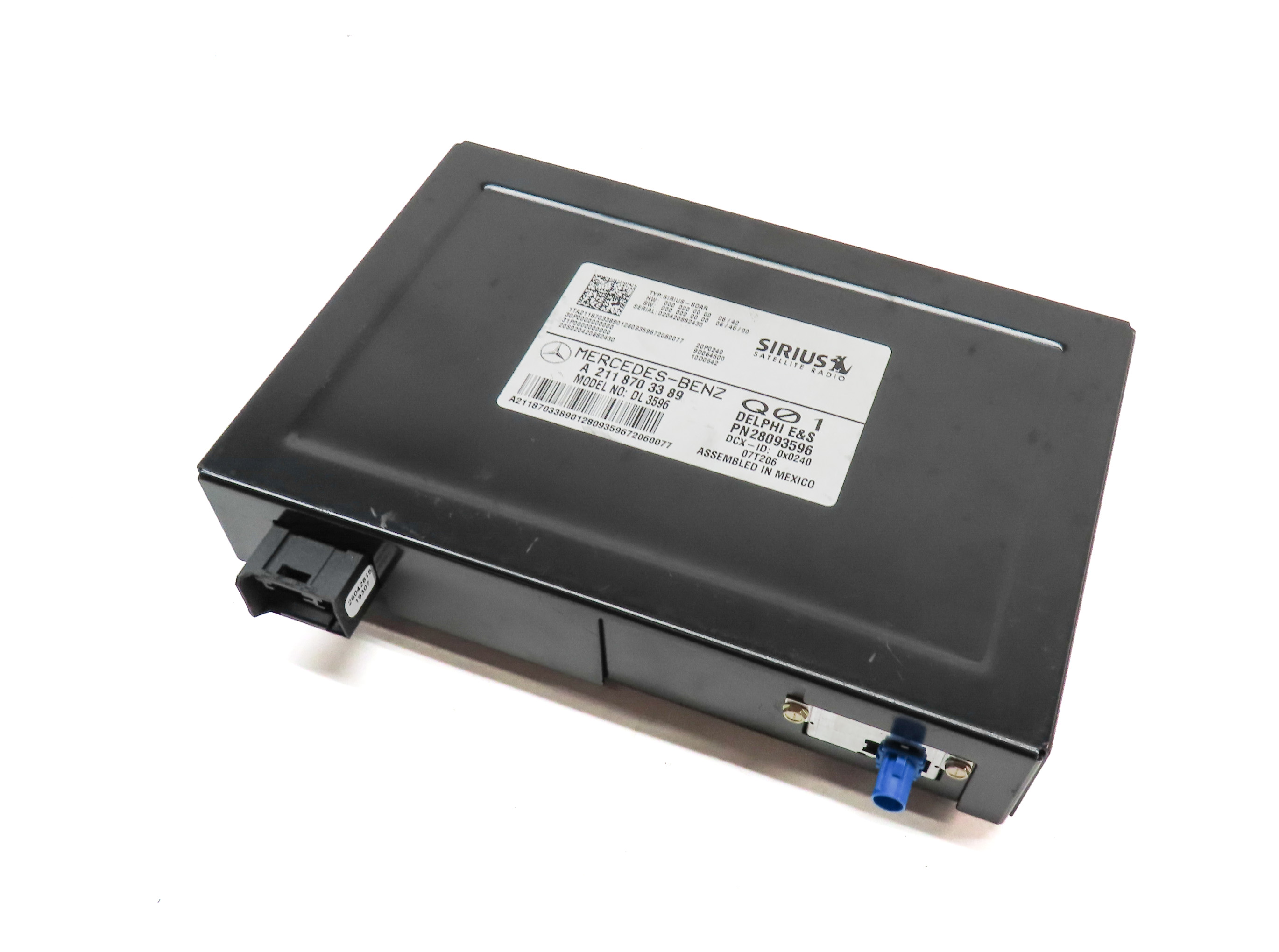 07-12 MERCEDES E GL ML CLK R (W211 W164 X164) SIRIUS SATELLITE RADIO RECEIVER — exact item pictured